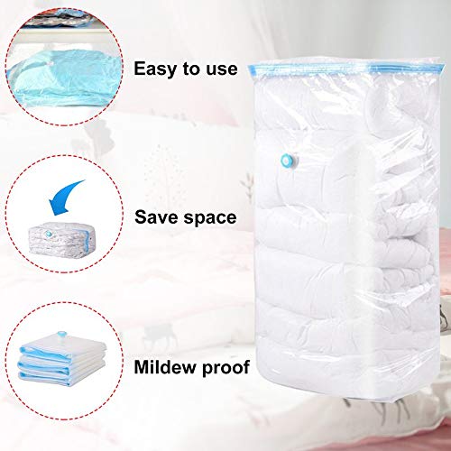 Plastic Transparent Storage Bag Vacuum Sealed Compressed Organizer Package Bag, 40*50cm