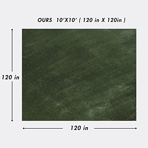 Lutoris Flannel Oversized King Blankets 220gsm 120"x120", Giant Huge 10'x10' Cozy Big Throw Blanket Fits The Whole Family, Extra Large Soft Fleece Blankets for Bed Sofa Couch Travel, Army Green