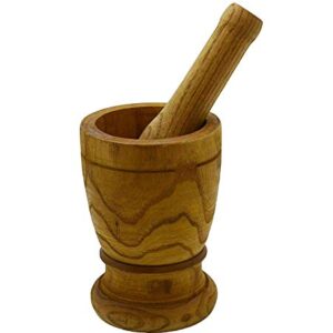 Imusa Mortar with Pestle Kitchen Essentials, Jumbo, Natural