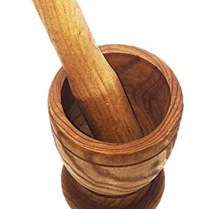 Imusa Mortar with Pestle Kitchen Essentials, Jumbo, Natural