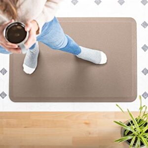WeatherTech ComfortMat, 24 by 36 Inches Anti-Fatigue Mat - Slip Resistant Mat for Kitchen, Office, Garage - Stone Pattern, Tan