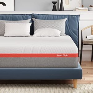 sweetnight queen mattress, 12 inch gel memory foam mattress for cool sleep & pressure relief, medium firm mattress with motion isolation, clarity