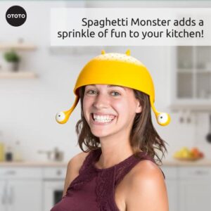 OTOTO Spaghetti Monster - Kitchen Strainer for Draining Pasta, Vegetable, Fruit - Colander Dimensions 12.2x 8.27x 7.48 in - BPA free Food Strainers for the Kitchen - Strainer and Colander