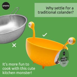 OTOTO Spaghetti Monster - Kitchen Strainer for Draining Pasta, Vegetable, Fruit - Colander Dimensions 12.2x 8.27x 7.48 in - BPA free Food Strainers for the Kitchen - Strainer and Colander