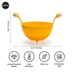 OTOTO Spaghetti Monster - Kitchen Strainer for Draining Pasta, Vegetable, Fruit - Colander Dimensions 12.2x 8.27x 7.48 in - BPA free Food Strainers for the Kitchen - Strainer and Colander