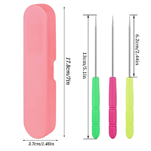 6Pcs Cookie Scribe Tool Sugar Stir Needle Stored in Plastic Box Colorful Cookie Decorating Tools DIY Baking Pin for Royal Icing Biscuit Coffee Sugarcraft Handcraft