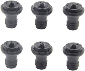 wine saver vacuum stoppers, set of 6, rubber wine stoppers, for wine saver vacuum pump preserver, bottle rubber corks to preserve wine flavor best wine air vacuum stoppers to keep wine fresh