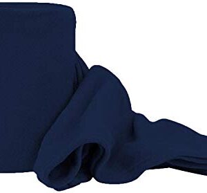 Fleece Blanket Twin Size - Polar Soft Brushed Fabric for Bed, Sofa, Living Room - Thermal Lightweight Spread - All Season Cozy Throw Blanket or Pet Blankets - 56’’ x 92’’ - Navy Blue