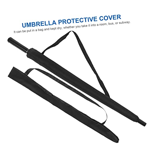 Holibanna 4 Pcs Umbrella Cover Suitcase Straps Belts Tote Organizer Insert Storage Bag Umbrella Bag Black Impact Cloth Folding Storage Bag