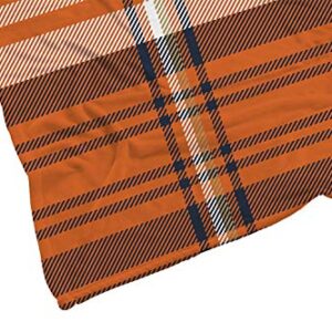 Swono Plaid Throw Blanket,Orange Check Plaid Seamless Pattern Thorw Blanket Soft Warm Decorative Blanket for Bed Couch Sofa Office Blanket 40"X50"