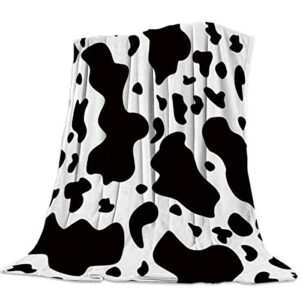singingin super soft cozy bed fleece blanket throw black and white graffiti dairy cows spots 39×49inch fuzzy plush lightweight couch blankets microfiber provides comfort and warm all season