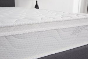 oliver smith - organic cotton - euro top - revitalize sleep - 8 inch - pocket spring - luxury mattress w green memory foam certified - twin