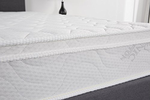 Oliver Smith - Organic Cotton - Euro Top - Revitalize Sleep - 8 Inch - Pocket Spring - Luxury Mattress w Green Memory Foam Certified - Twin