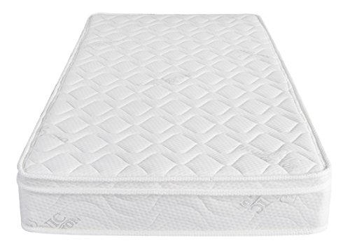 Oliver Smith - Organic Cotton - Euro Top - Revitalize Sleep - 8 Inch - Pocket Spring - Luxury Mattress w Green Memory Foam Certified - Twin