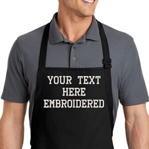 personalized chef name embroidered apron