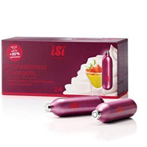 iSi Pro 8.4g Cream Chargers - Pack of 24 - Non-Threaded Cream Whipper Charger Cartridges