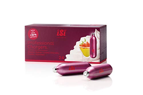 iSi Pro 8.4g Cream Chargers - Pack of 24 - Non-Threaded Cream Whipper Charger Cartridges