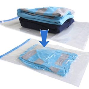 Quantity Space Saver Storage Dual Double Zipper Extra Tight Seal Bags for Travel, Suitcase, Moving, and Household use in size 53"x40" / 130cm x 100cm