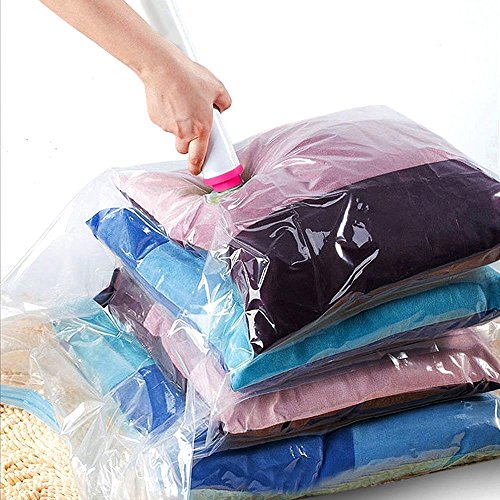 Quantity Space Saver Storage Dual Double Zipper Extra Tight Seal Bags for Travel, Suitcase, Moving, and Household use in size 53"x40" / 130cm x 100cm