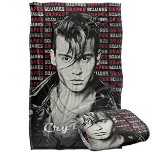 cry baby drapes and squares officially licensed silky touch super soft throw blanket 36" x 58"