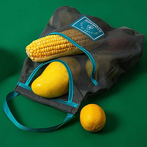 4 Style Kitchen Storage Net Bag, Vegetable Onion Potato Storage Hanging Bags Hollow Breathable Mesh Bag(small)