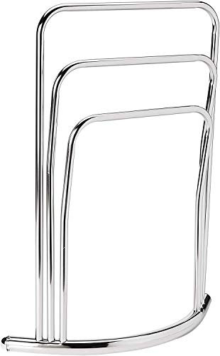 KB Designs - 3 Tier Freestanding Metal Towel Rack Stand, Chrome