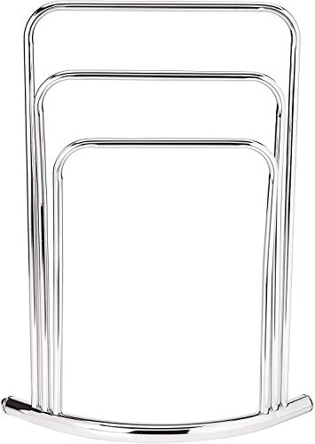 KB Designs - 3 Tier Freestanding Metal Towel Rack Stand, Chrome