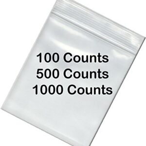 BNY Corner 2 Mil 5x10 Space Saver Reclosable Poly Ziplock Bag 5" x 10" - 1000 Counts