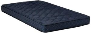 ac pacific 6-inch water-resistant memory foam mattress made in usa with stylish diamond-quilted breathable fabric, distributes weight evenly, twin xl, navy blue