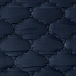 AC Pacific 6-Inch Water-Resistant Memory Foam Mattress Made in USA with Stylish Diamond-Quilted Breathable Fabric, Distributes Weight Evenly, Twin XL, Navy Blue