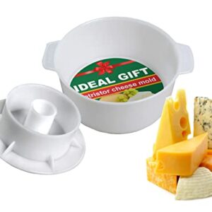 Cheesemaking Kit Cheese Mold Press Strainer Cheese With Follower Piston 1.2 L - Tofu Press Mold Cheese Making Kit Machine – Cheese Set for Press - Paneer Maker - Cheesemaking Suppliest