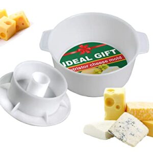 Cheesemaking Kit Cheese Mold Press Strainer Cheese With Follower Piston 1.2 L - Tofu Press Mold Cheese Making Kit Machine – Cheese Set for Press - Paneer Maker - Cheesemaking Suppliest