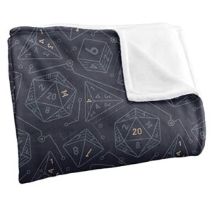 Dungeons and Dragons Dice Pattern Silky Touch Super Soft Throw Blanket 36" x 58"