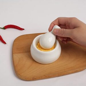 Sheskind Mini Ceramic Grinding Bowl, A Perfect Pill Crusher, Also Suitable for Crushing Spices, Herbs, etc