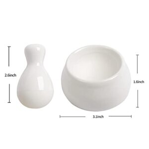 Sheskind Mini Ceramic Grinding Bowl, A Perfect Pill Crusher, Also Suitable for Crushing Spices, Herbs, etc