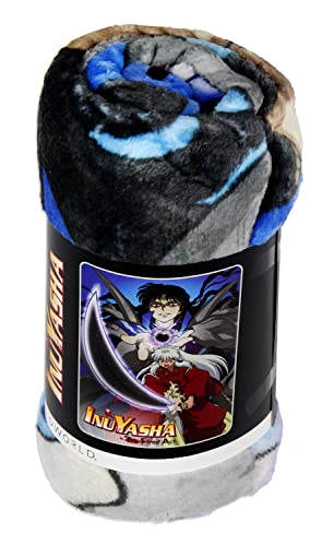 Bioworld Inuyasha The Final Act Anime Inuyasha and Naraku Soft Plush Fleece Throw Blanket 45" x 60"