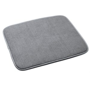 norpro 18 by 16-inch microfiber dish drying mat, grey (359g), pack of 1
