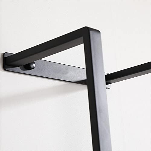 WANLIAN Wall Mounted Bathroom Towel Rack Bathroom Storage, Bath Towel Rack, Wall Mounted Towel Rack, Mounted Towel Rack- Black (Black Towel Rack)