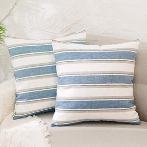 natus weaver throw cushion faux linen home decorative hand made pillow case cushion cover for naps, 24 x 24 inch, 2 pieces