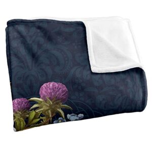 Outlander Blanket, 36"x58" Floral Emblem Silky Touch Super Soft Throw Blanket