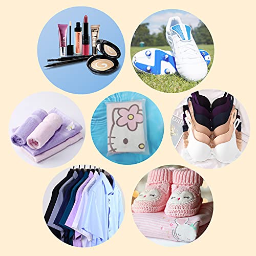 newlng Frosted Resealable Poly Bags Travel Storage Bags Set for Clothes Hospital Bags Waterproof Luggage Organiser Pouches Ziplock Bags for Shoes Cosmetics School 24Pcs ( 5 Size)