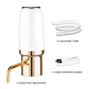 WINIRINA Automatic Wine Aerator Pourer Electric Smart Decanter，Dispenser Rechargeable with Micro USB Cable