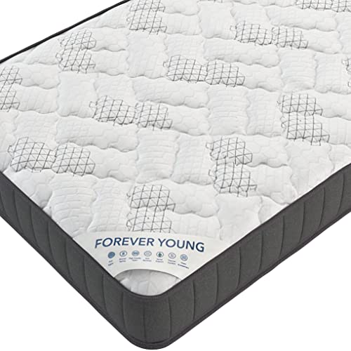 Ottomanson 8" Twin Mattress in a Box Made in USA, Firm Mattress, Hybrid Mattress Cool Improved Airflow with Edge to Edge Pocket Coil, Bed in A Box, Ottopedic