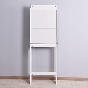 odsisfioowo Modern Over The Toilet Space Saver Organization Wood Storage Cabinet for Home, Bathroom -White