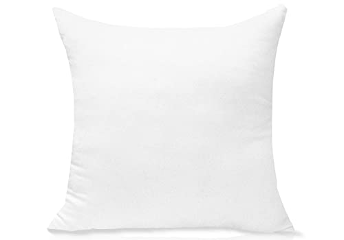 JIEITIVE Throw Pillow Inserts Hypoallergenic Premium Pillow Stuffer Square Form for Decorative Pillow Covers Cushion Bed Couch Sofa Set of 1 - 18 x 18 Inches