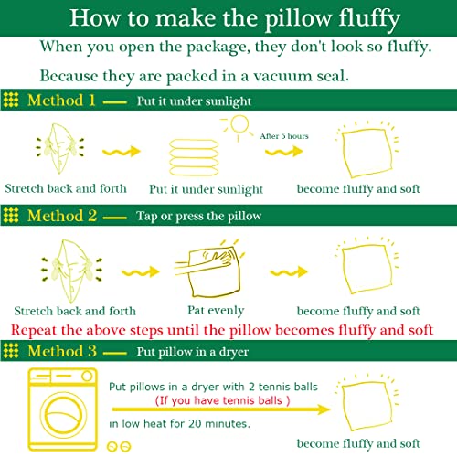 JIEITIVE Throw Pillow Inserts Hypoallergenic Premium Pillow Stuffer Square Form for Decorative Pillow Covers Cushion Bed Couch Sofa Set of 1 - 18 x 18 Inches