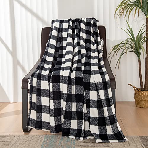 Ultra Super Soft and Light Warm Comfortable Plaid Blanket for Bed Couch Fuzzy Flannel Throw Blanket
