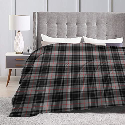 Throw Blanket Ultra-Soft Modern Tartan of The Scottish Clan Moffat Blanket Bed Blanket Quilt Durable Home Decor Fleece Blanket Sofa Blanket Luxurious Carpet for Men Women Kids 80"X60"