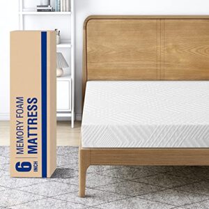 LIFERECORD 6 inch Full Mattress in a Box, Gel Memory Foam Mattresses Made in USA for Full Bed, Medium Firm