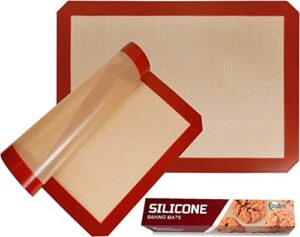 statint non-stick silicone baking mat, premium food safe - pack of 2, for cookie oven reusable mat